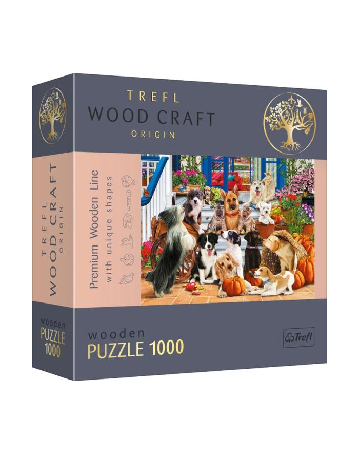 Puzzle 1000el drewniane - Psia przyjaźń 20149 Trefl główny