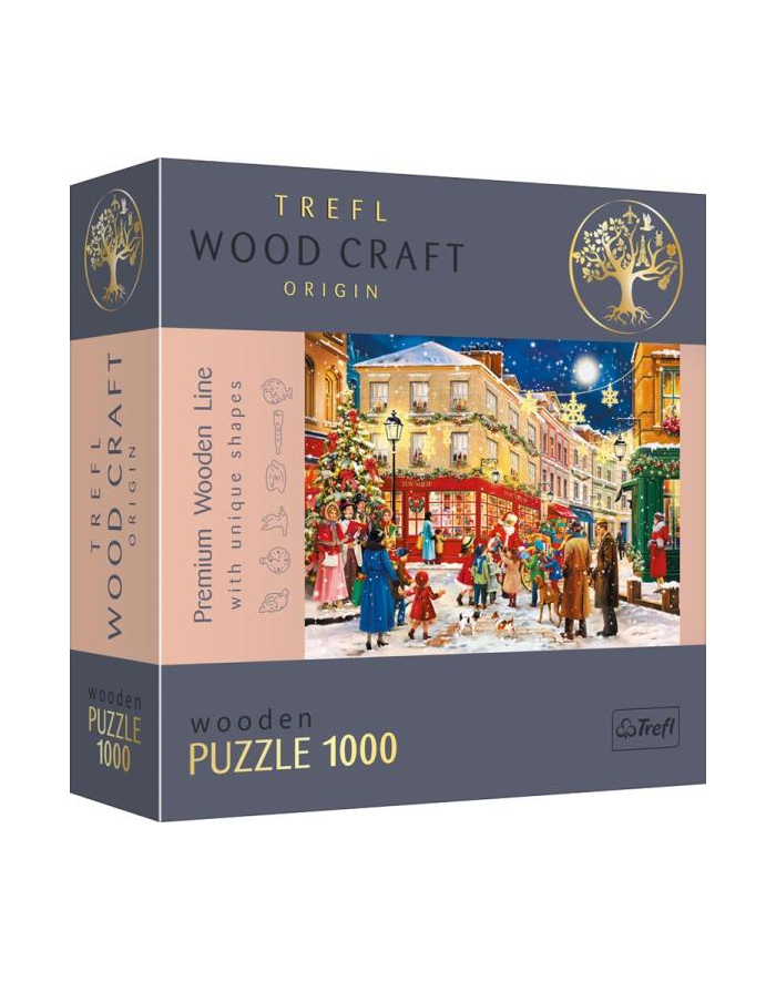 Puzzle 1000el drewniane - Świąteczna aleja 20151 Trefl główny