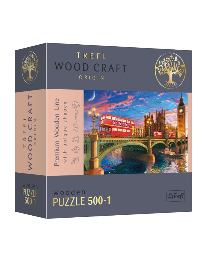 Puzzle 501el drewniane - Pałac Westminsterski 20155 Trefl główny