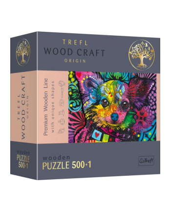 Puzzle 501el drewniane - Kolorowy szczeniak 20160 Trefl