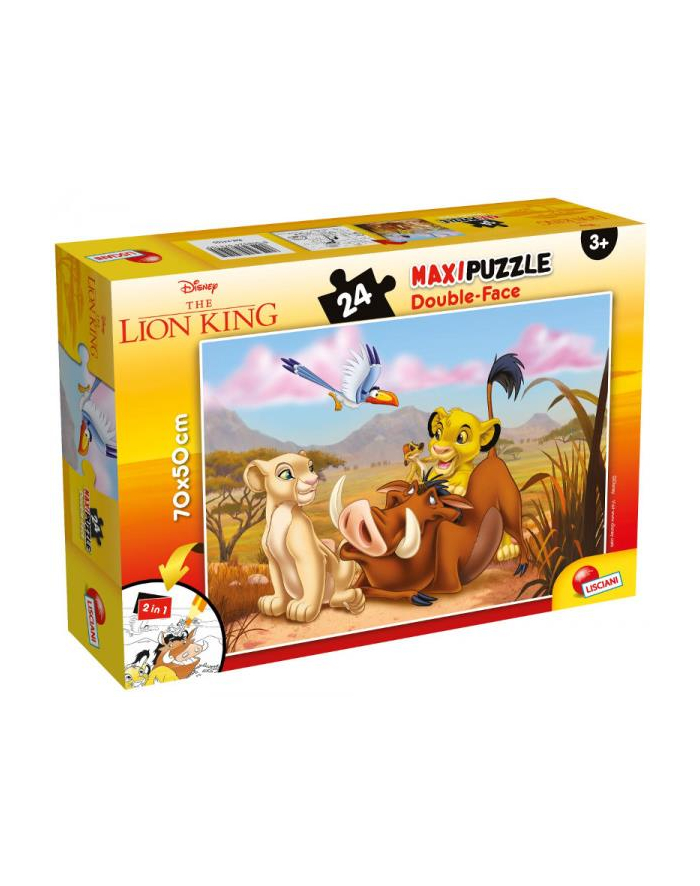 lisciani giochi Puzzle dwustronne 24el Maxi Król Lew 74105 LISCIANI główny