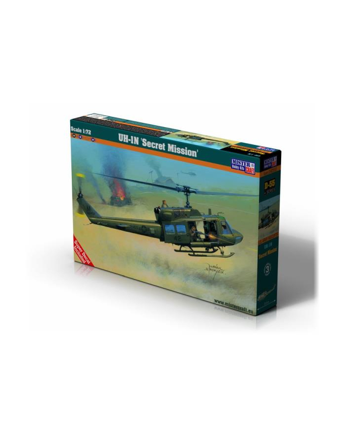 olymp aircraft Model helikoptera do sklejania UH-1 N Secret Mission 1:72 D-55 główny