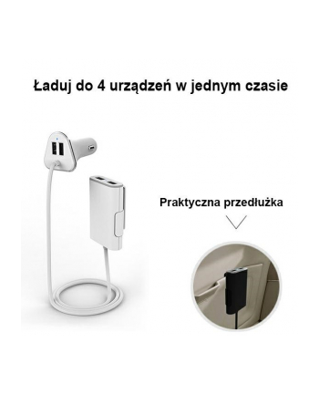 awei Rozdzielacz gniazda zapalniczki C-400 4xUSB 9,6A