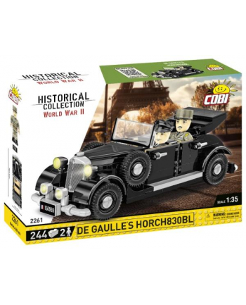 COBI 2261 Historical Collection WWII samochód De Gaulles 1639 HORCH830BL 244 klocki