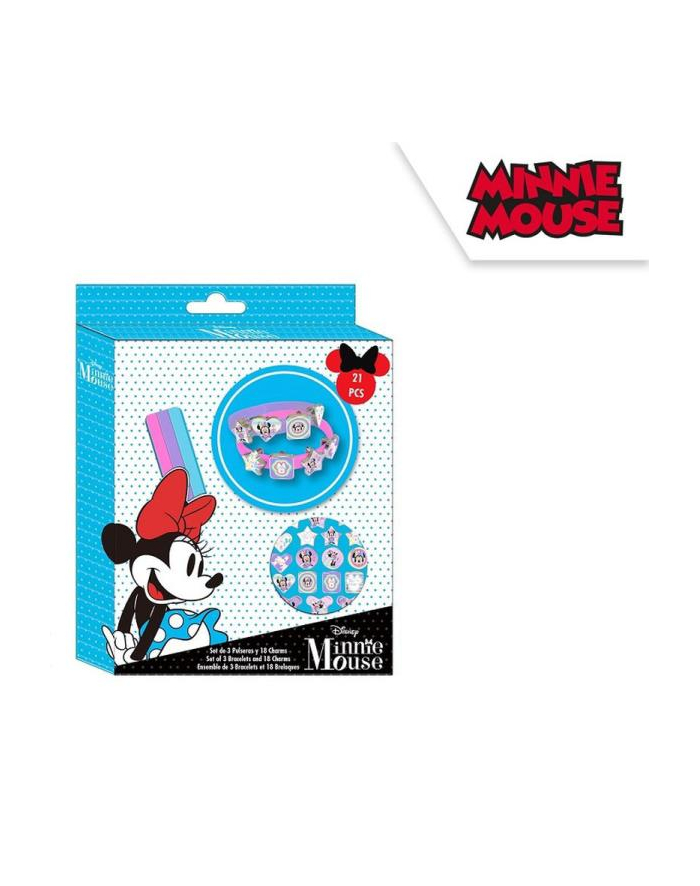 Zestaw 3 bransoletek z zawieszkami 21el Minnie Mouse WD21606 Kids Euroswan główny