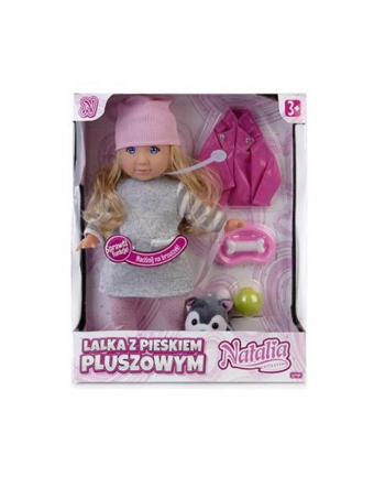 Lalka Natalia z pieskiem pluszowym 35cm 121661 Artyk