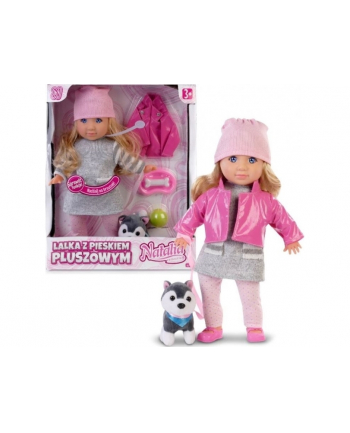 Lalka Natalia z pieskiem pluszowym 35cm 121661 Artyk