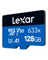 lexar Karta pamięci microSDXC 128GB 633x 100/45MB/s CL10 adapter - nr 2