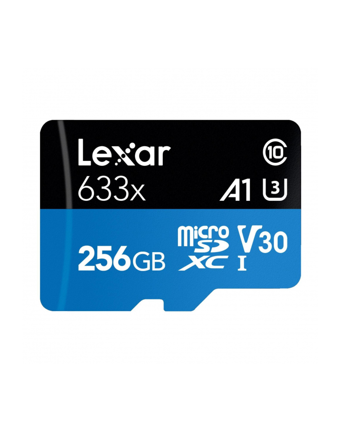 lexar Karta pamięci microSDXC 256GB 633x 100/45MB/s CL10 adapter główny