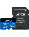 lexar Karta pamięci microSDXC 64GB 633x 100/45MB/s CL10 adapter - nr 1