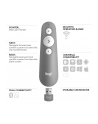 logitech Pilot do prezentacji R500 Presenter Mid Grey 910-006520 - nr 12