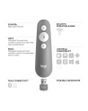 logitech Pilot do prezentacji R500 Presenter Mid Grey 910-006520 - nr 31