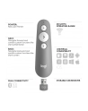 logitech Pilot do prezentacji R500 Presenter Mid Grey 910-006520 - nr 6