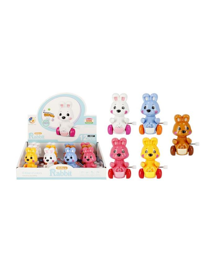 euro-trade Zabawka nakręcana królik 10cm mix6 display 483245 MC główny