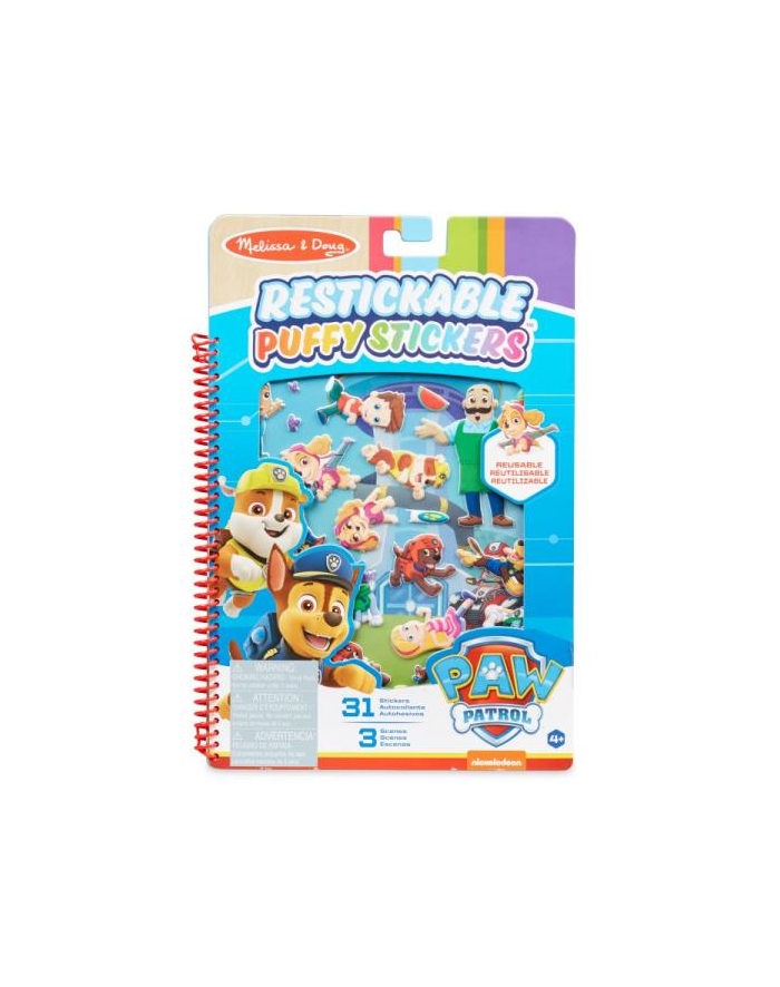 melissa 'amp; doug MELISSA Naklejki wypukłe wielokczerwonyne PAW PATROL Psi Patrol Zatoka przygód 33256 główny
