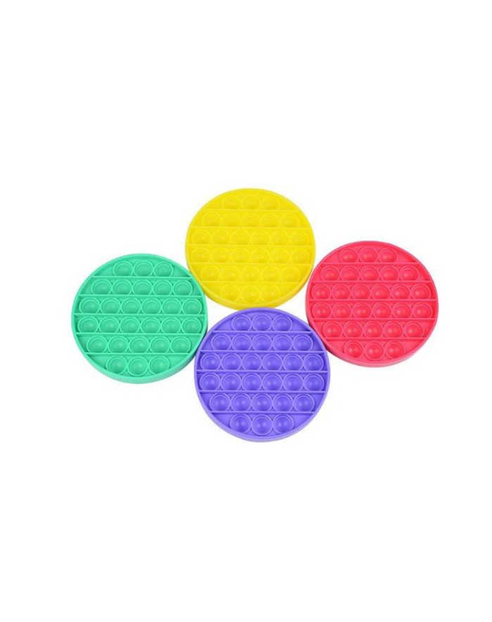 bigtoys Zabawka sensoryczna antystresowa gniotek POP IT koło 14cm mix kolorów BZES7026 główny
