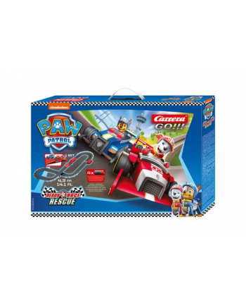 stadlbauer Tor GO!!! PAW PATROL Ready Race Rescue 4,3m + skocznia Psi Patrol 63514 Carrera