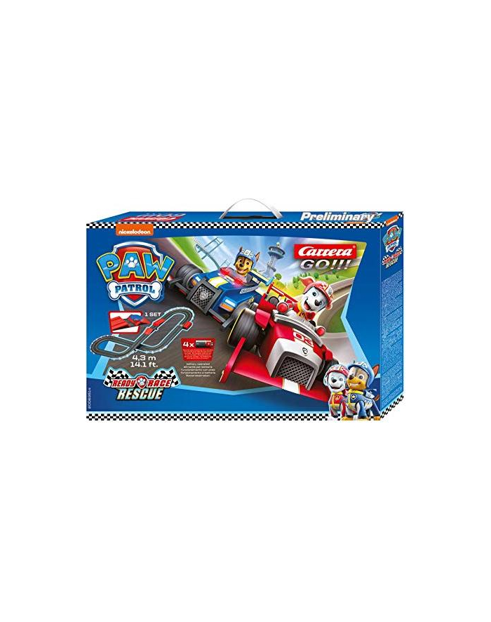 stadlbauer Tor GO!!! PAW PATROL Ready Race Rescue 4,3m + skocznia Psi Patrol 63514 Carrera główny