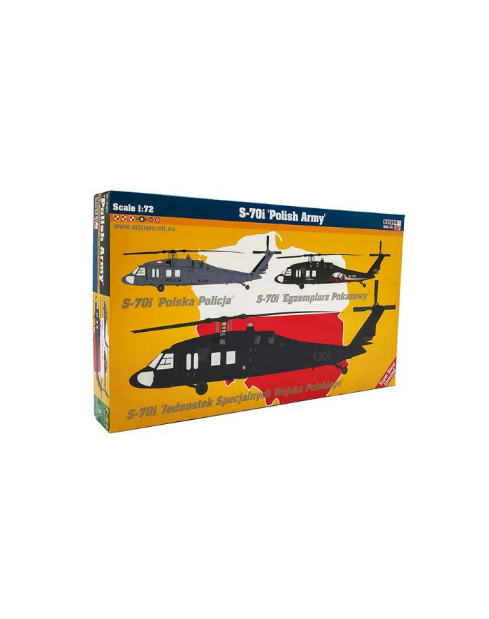 olymp aircraft Model helikoptera do sklejania Sikorsky S-70i 1:72 F-23 główny