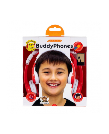 buddy phones Słuchawki Explore czerwony