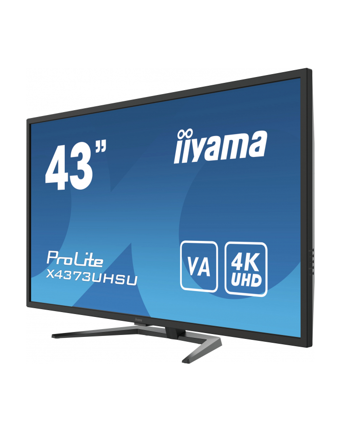 iiyama Monitor wielkoformatowy 43 cale X4373UHSU-B1 4K, VA, 2xHDMI, DP, mDP, 3ms, 2x7W, USBx4 główny