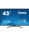 iiyama Monitor wielkoformatowy 43 cale X4373UHSU-B1 4K, VA, 2xHDMI, DP, mDP, 3ms, 2x7W, USBx4 - nr 35