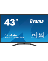 iiyama Monitor wielkoformatowy 43 cale X4373UHSU-B1 4K, VA, 2xHDMI, DP, mDP, 3ms, 2x7W, USBx4 - nr 44