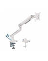 art Uchwyt biurkowy gazowy do 1 monitora LED/LCD 17-32' L-19GD 2-9kg 2xUSB 3.0 Premium Aluminiowy - nr 40