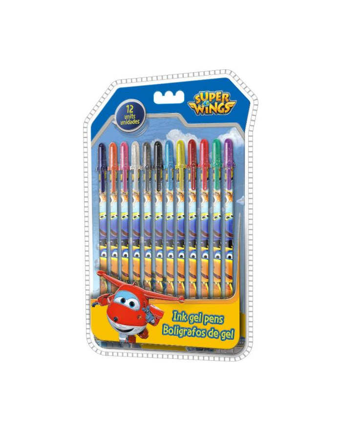 Zestaw 12 długopisów żelowych Super Wings WI17015 Kids Euroswan główny