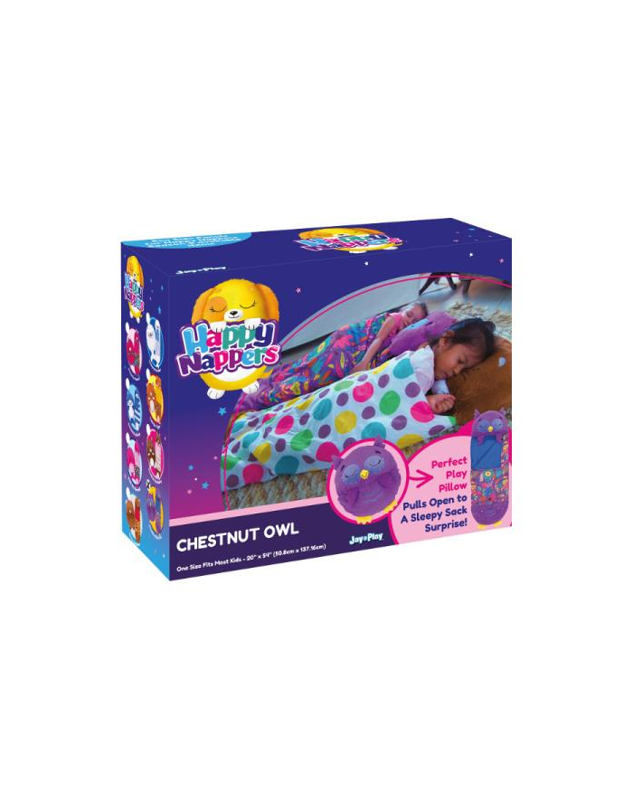tm toys Śpiwór Happy Nappers Chestnut fioletowa sowa 7149 główny