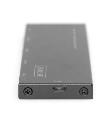 digitus Rozdzielacz (Splitter) Ultra Slim HDMI 1x4 4K 60Hz 3D HDR HDCP 2.2 18 Gbps Micro USB