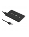qoltec Obudowa/kieszeń aluminiowa do dysków HDD/SSD 2.5 SATA3 | USB 2.0| Czarny - nr 1