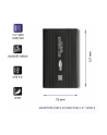 qoltec Obudowa/kieszeń aluminiowa do dysków HDD/SSD 2.5 SATA3 | USB 2.0| Czarny - nr 4