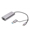 digitus Karta sieciowa przewodowa USB 3.1 Typ C + USB A do 1x RJ45 2.5 Gigabit Ethernet 10/100/1000/2500Mbps - nr 19