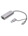 digitus Karta sieciowa przewodowa USB 3.1 Typ C + USB A do 1x RJ45 2.5 Gigabit Ethernet 10/100/1000/2500Mbps - nr 33