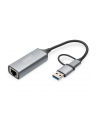 digitus Karta sieciowa przewodowa USB 3.1 Typ C + USB A do 1x RJ45 2.5 Gigabit Ethernet 10/100/1000/2500Mbps - nr 34