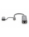 digitus Karta sieciowa przewodowa USB 3.1 Typ C + USB A do 1x RJ45 2.5 Gigabit Ethernet 10/100/1000/2500Mbps - nr 67