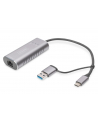 digitus Karta sieciowa przewodowa USB 3.1 Typ C + USB A do 1x RJ45 2.5 Gigabit Ethernet 10/100/1000/2500Mbps - nr 8