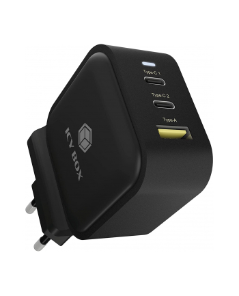 icy box ICYBOX IB-PS103-PD Wall charger with 3 interfaces and Power Delivery