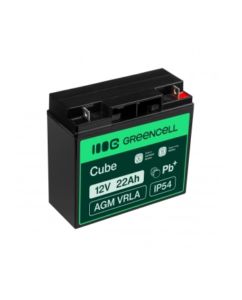 GREEN CELL Battery AGM 12V 22Ah