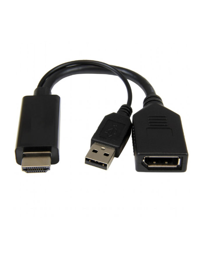GEMBIRD A-HDMIM-DPF-01 Aktywny adapter 4K HDMI na DisplayPort czarny główny