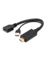 GEMBIRD A-HDMIM-DPF-01 Aktywny adapter 4K HDMI na DisplayPort czarny - nr 3