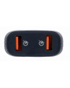 GEMBIRD TA-U2QC3-CAR-01 Samochodowa ładowarka 2xUSB QC3.0 36W czarna - nr 7