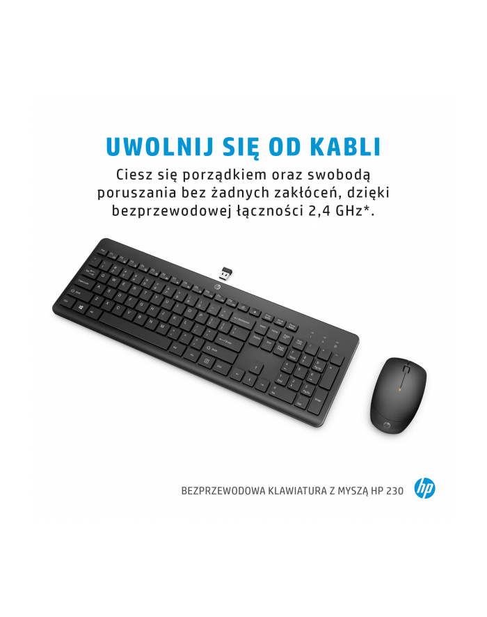 hp inc. HP 230 Wireless Mouse + Keyboard Combo White główny