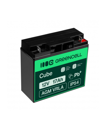GREEN CELL Battery AGM 12V 17Ah