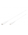 DIGITUS USB charger/data cable Lightning - USB-C M/M 1.0m metal PVC MFI CE bl - nr 12
