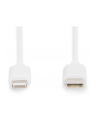 DIGITUS USB charger/data cable Lightning - USB-C M/M 1.0m metal PVC MFI CE bl - nr 17