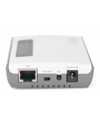 DIGITUS 2-Port USB 2.0 Wireless Multifunction Network Server 300 Mbps