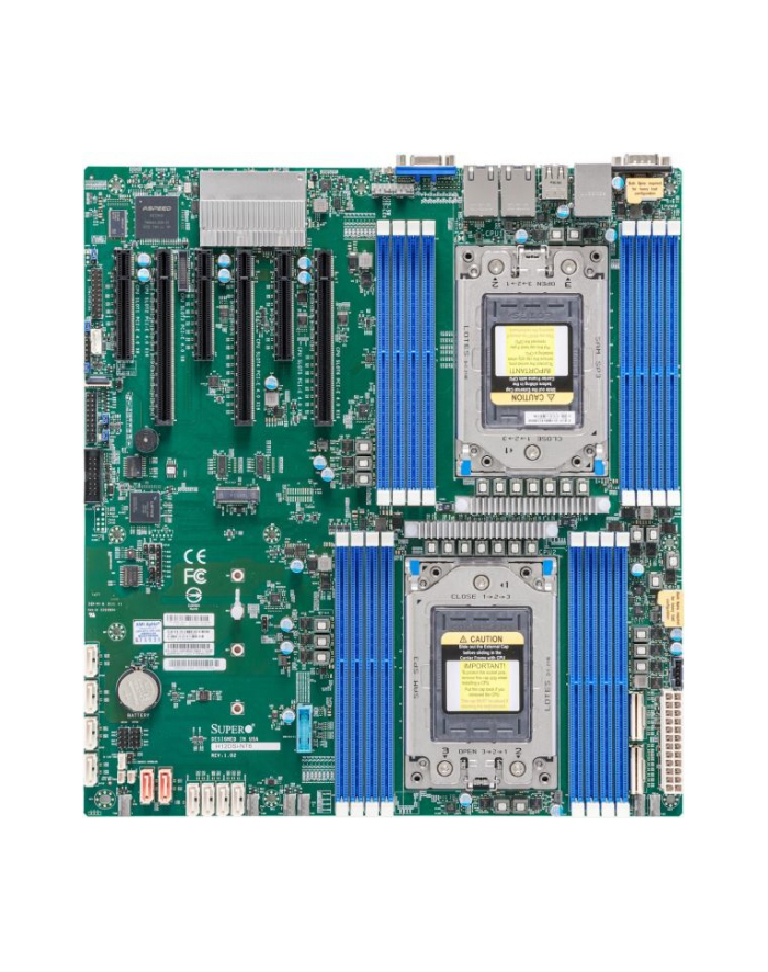 super micro computer SUPERMICRO Motherboard H12 AMD DP Rome/Milan platform with socket SP3 CPU SoC16 główny