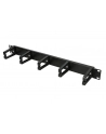 EXTRALINK organizer kabli 1U czarny plastikowe wsporniki - nr 7